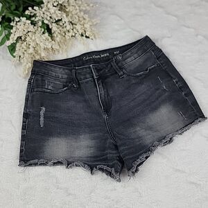‎CALVIN KLEIN Black Jean Shorts [SIZE 27]